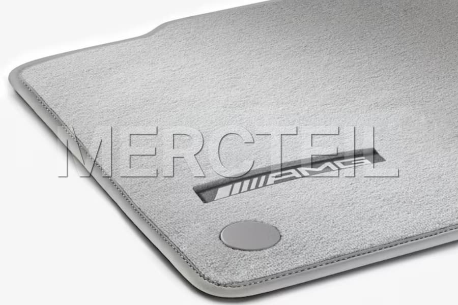 EQS AMG White Velour Floor Mats Set V297 LHD/RHD Genuine Mercedes AMG preview 0