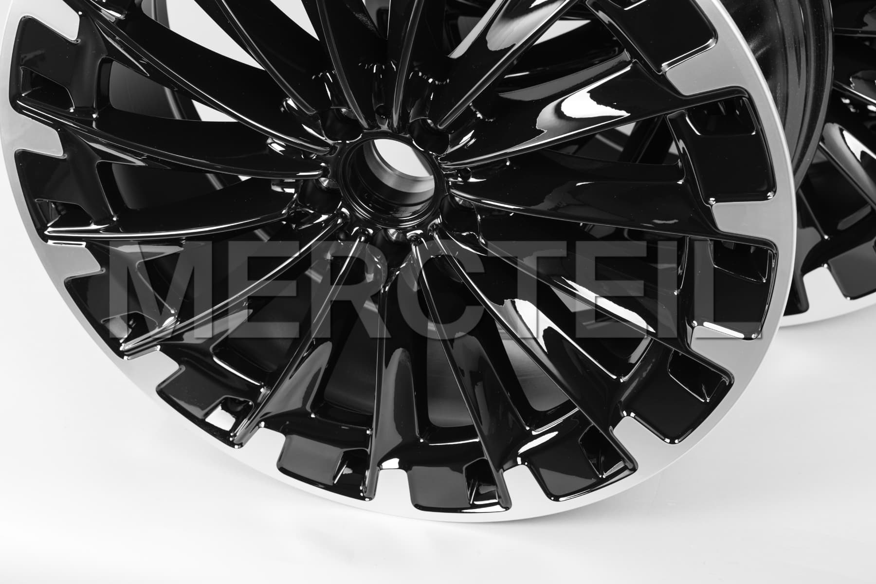 EQS-Class SUV AMG Multi-Spoke Design Alloy Wheels Black X296 Genuine Mercedes-AMG (Part number: A29640118007X23)