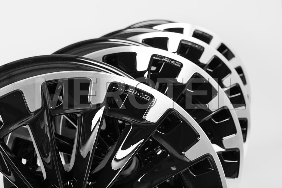 Eqs Suv Amg Multi Spoke Design Alloy Wheels Black 22 Inch X296 Genuine