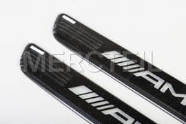 Exchangeable AMG Covers for Illuminated Door Sills Genuine Mercedes AMG (part number: A2576805302)