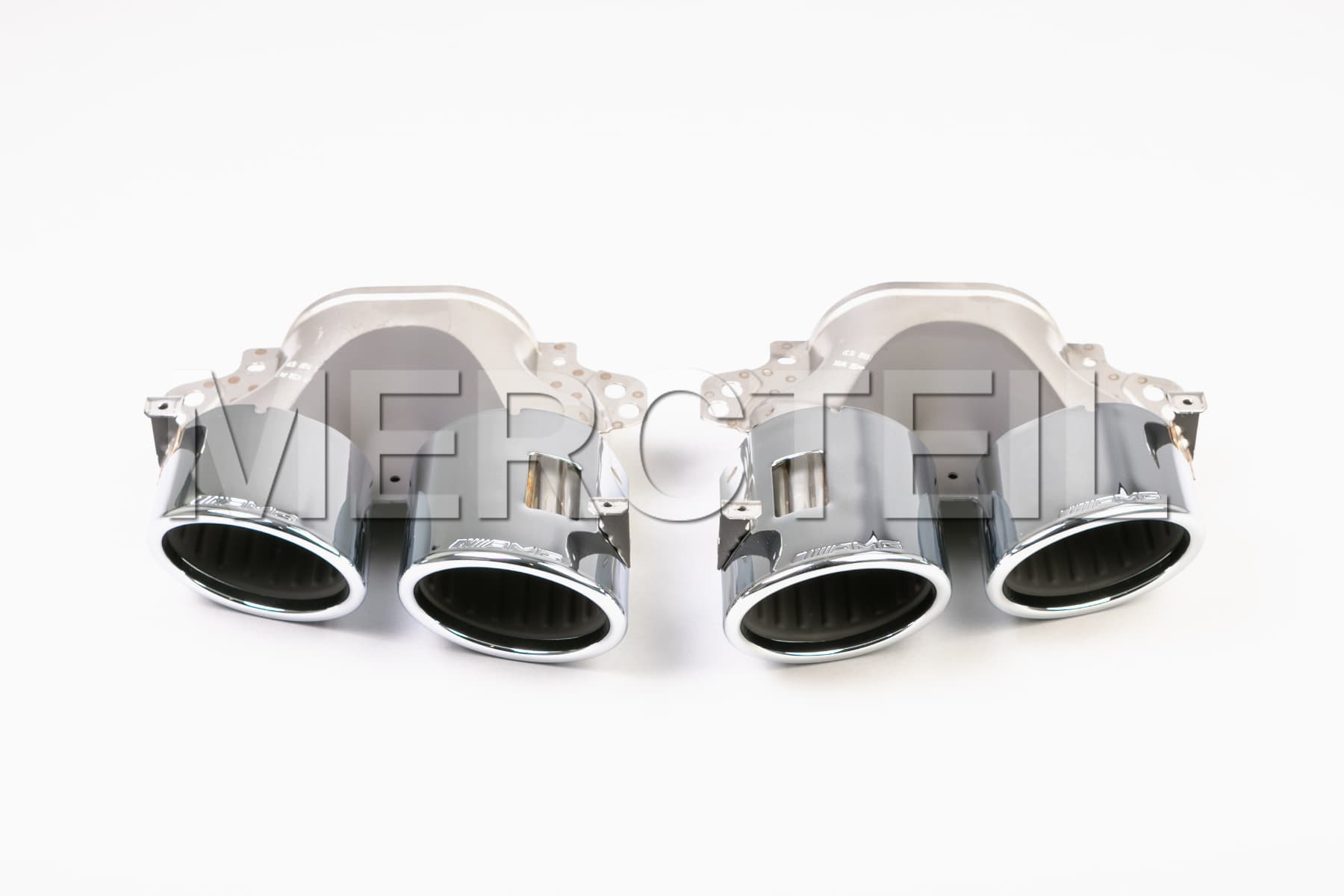 Exhaust Tailpipe Chrome Covers 45 S AMG Look Kit C/X118 W177 H247 Genuine Mercedes-AMG (Part number: A0004901300)