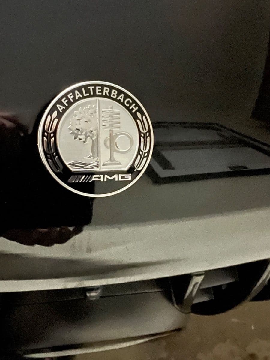 AMG Affalterbach Metal Emblem 3D Quarterpanel Side Trunk Badge Benz W2