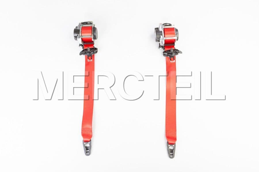 Facelift CClass Coupe AMG Red Seat Belts 205 Genuine MercedesAMG