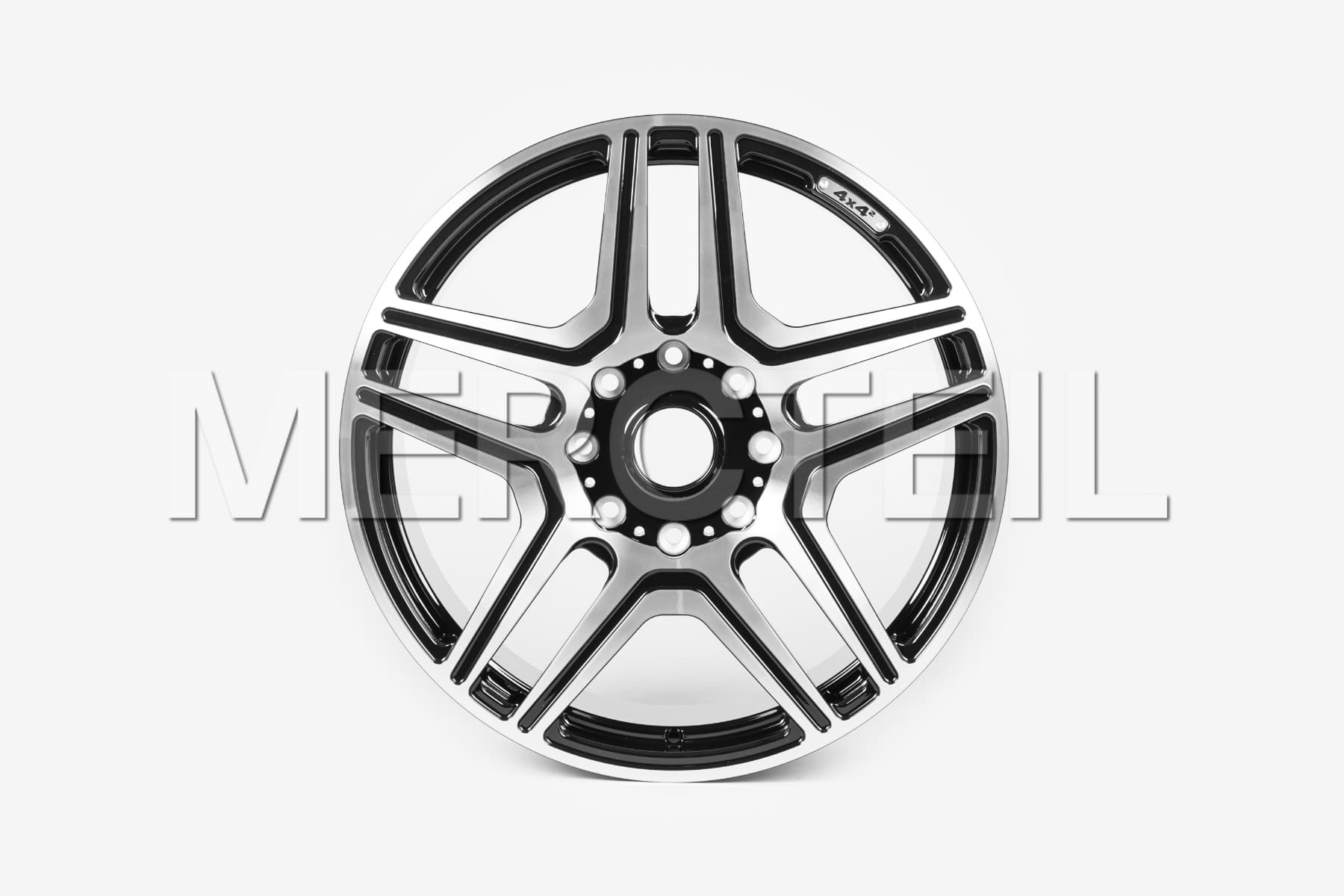 G63 AMG 4x4² 5 Double Spoke Alloy Wheels Set 22 Inch W463A Genuine Mercedes-AMG (Part number: A4634010600)