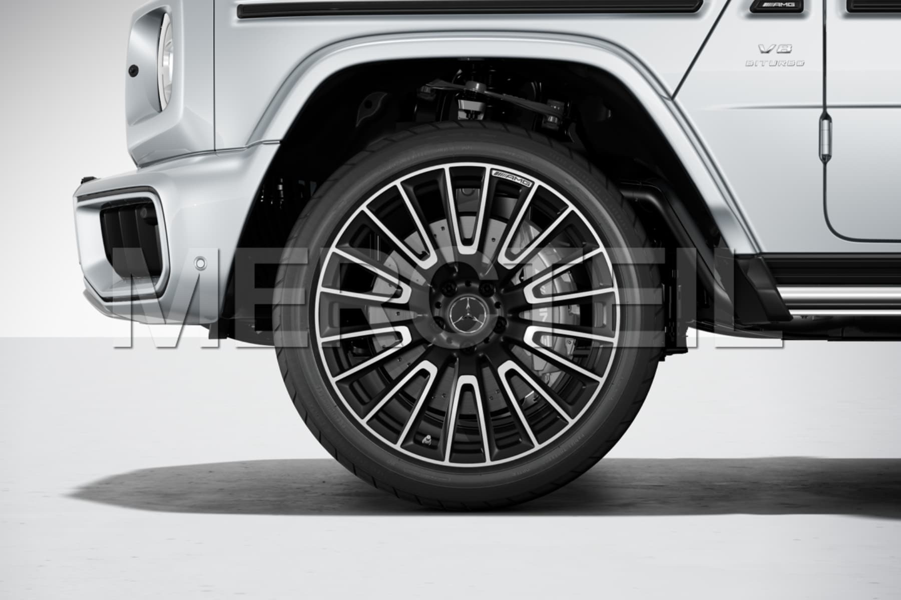 G63 AMG Forged Wheel Set 22 Inch Black 10 Double Spokes G-Class W465 Genuine Mercedes-AMG A46540110007X36