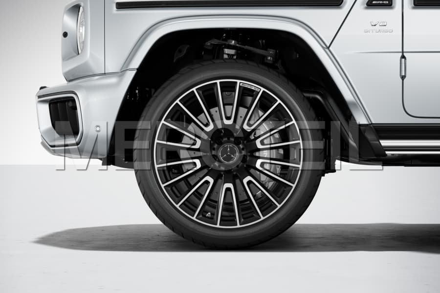 G63 AMG Forged Wheel Set R22 Black 10 Double Spokes G Class W465 Genuine Mercedes AMG preview 0