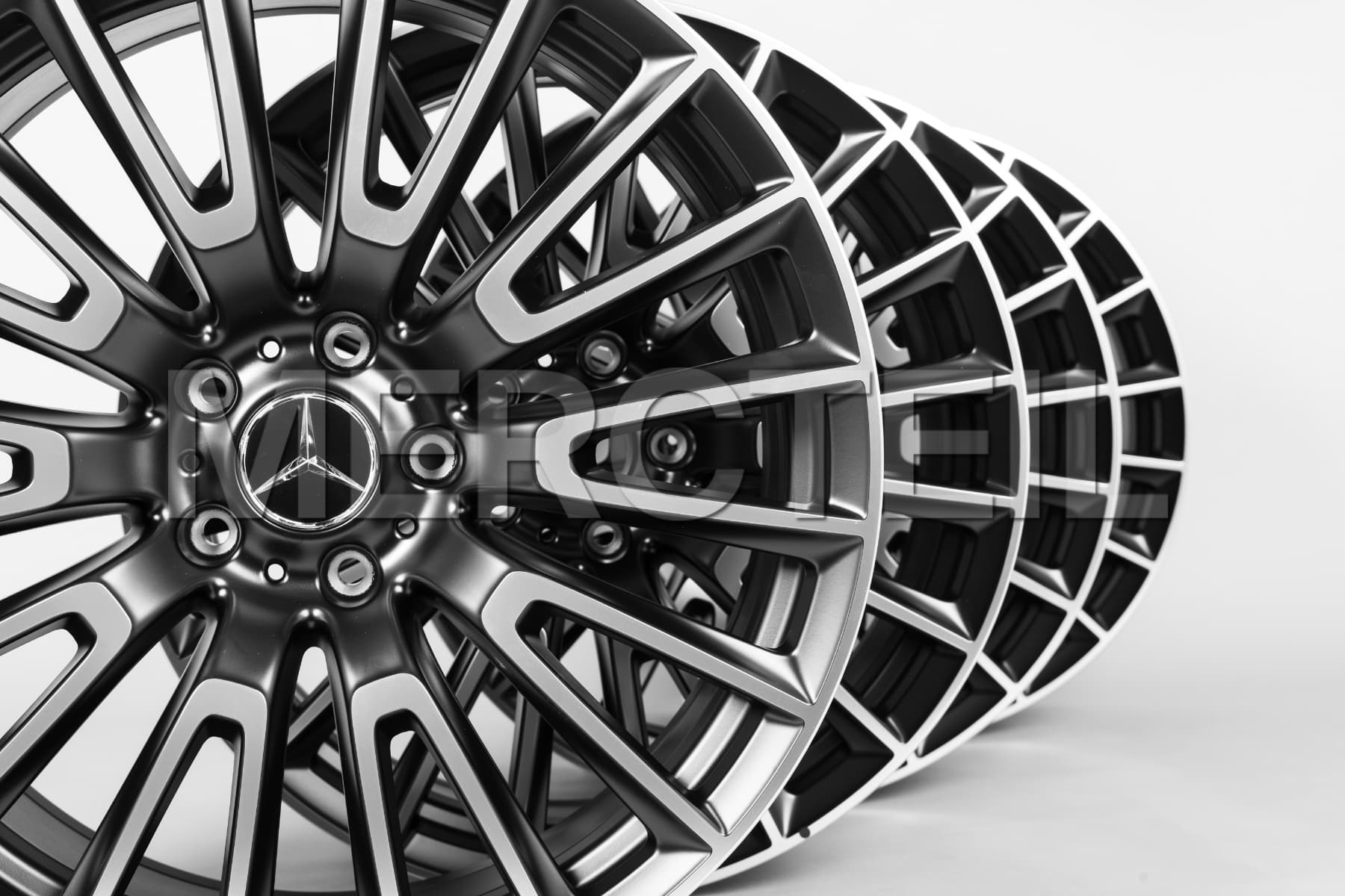 G63 AMG Forged Wheel Set 22 Inch Black 10 Double Spokes G-Class W465 Genuine Mercedes-AMG A46540110007X36