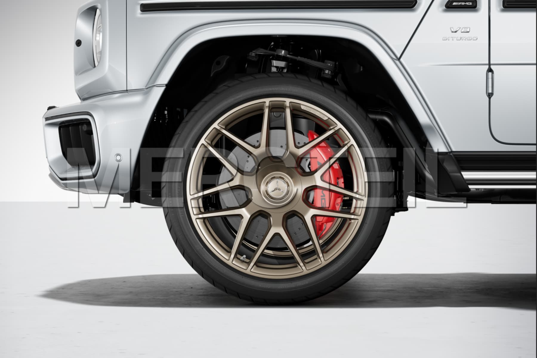 G63 AMG MANUFAKTUR Tech Gold Forged Wheels R22 G Class W463A W465 Genuine Mercedes-AMG A46340120001190