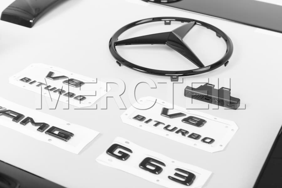 AMG V8 BiTurbo Decals Colored in Black 463A Genuine Mercedes-AMG A4638175000