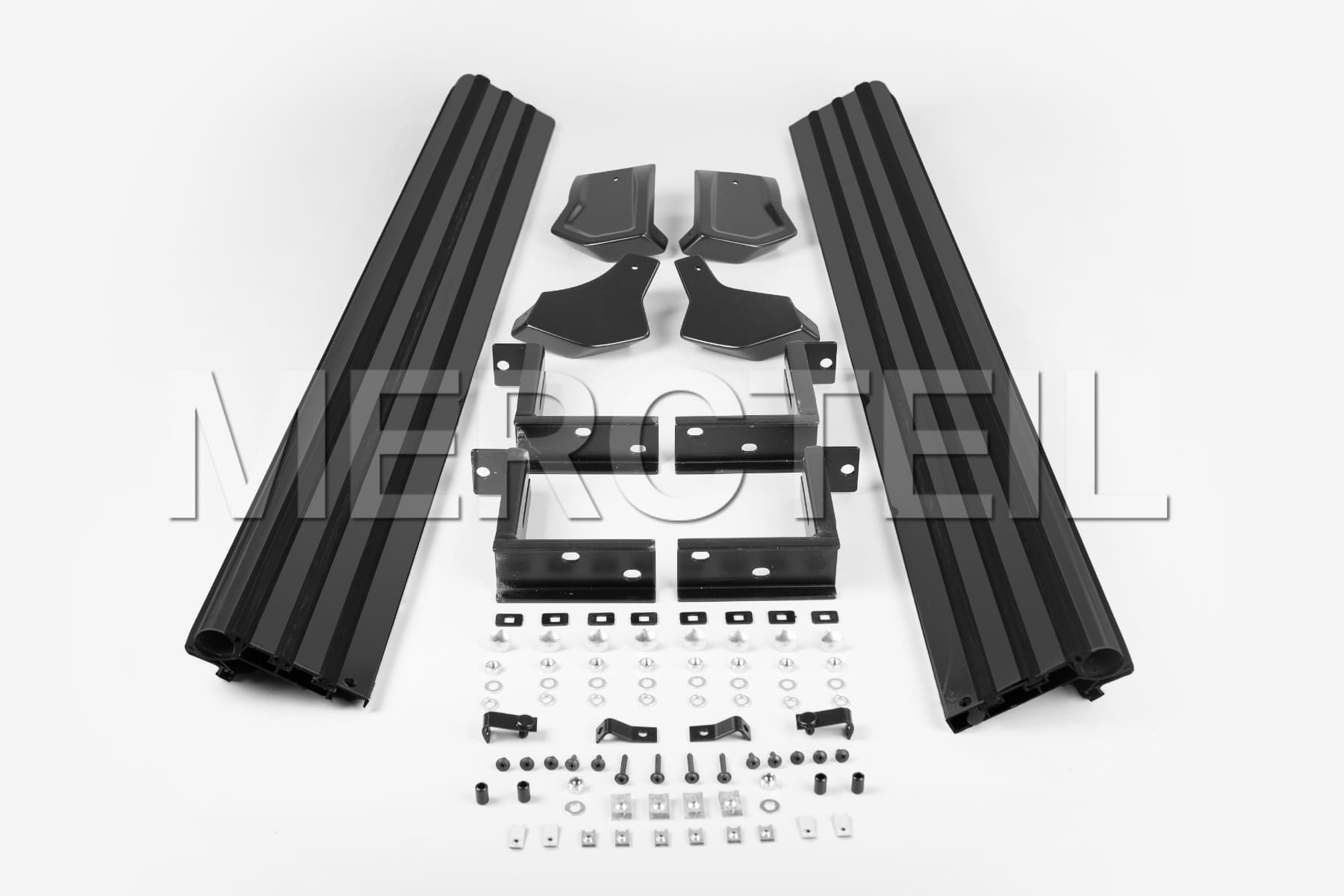 G63 Black Running Boards Side Steps Kit W463A W465 Genuine Mercedes-AMG