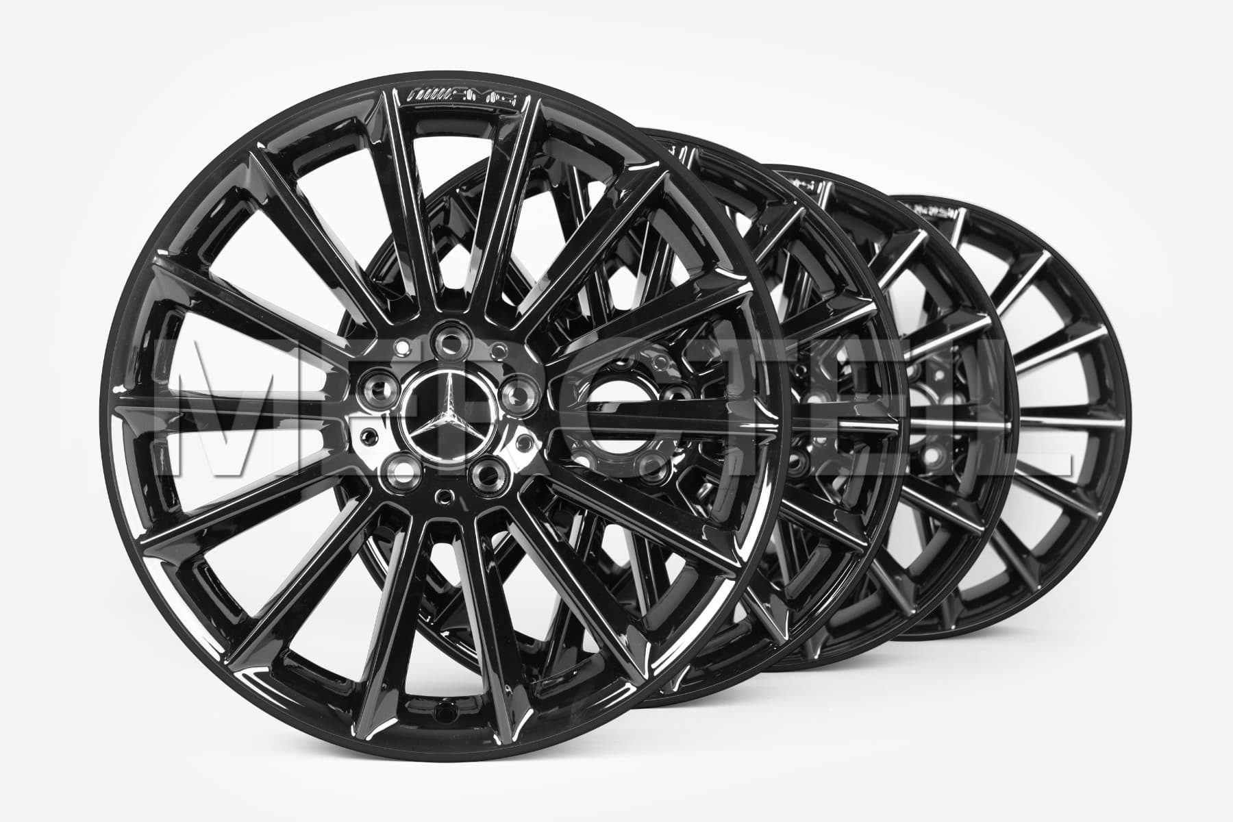 G-Class AMG 20 Inch Black Glossy Multi Spoke Wheels W463A Genuine Mercedes-AMG (Part number: A46340117007X43)