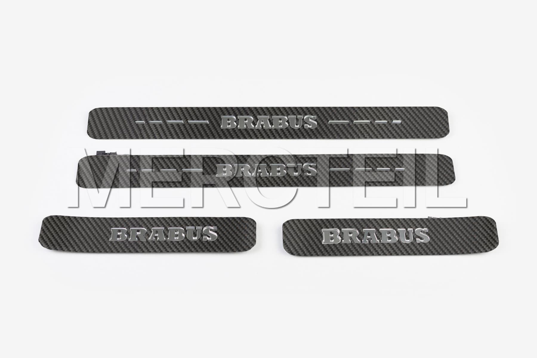 Carbon Fiber Style Door Sill Scuff Plates For SAAB Models – Stainless Steel 2pc Set