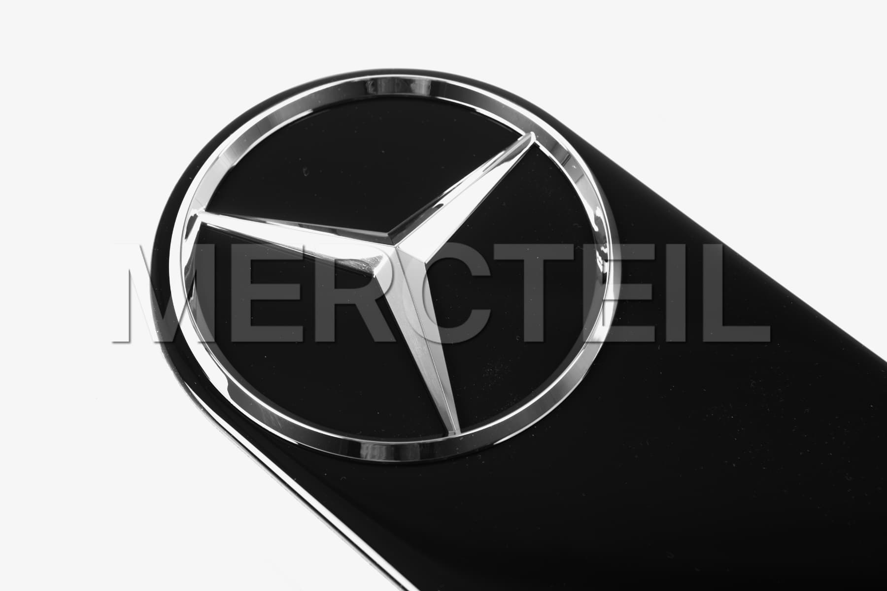 G-Class Spare Wheel Black Mounting Plate with Chrome Emblem W463 W463A Genuine Mercedes-Benz (Part number: A4638901744)