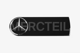 G-Class Spare Wheel Black Mounting Plate with Chrome Emblem W463 W463A Genuine Mercedes-Benz (Part number: A4638901744)