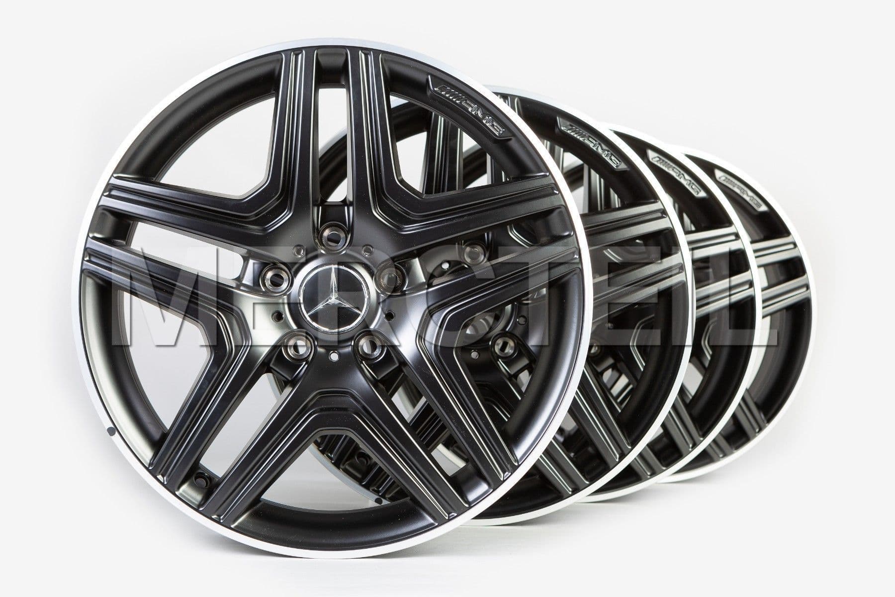G Wagon AMG Black Matte Wheels W463 Genuine Mercedes-AMG (part number: 	
A46340130027X71)