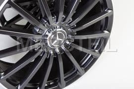 GLA35 / GLB35 / GLA45 AMG Black Matte Multi Spoke Wheels Set 21 Inch H247 / X247 Genuine Mercedes AMG (part number: 	
A24740122007X71)