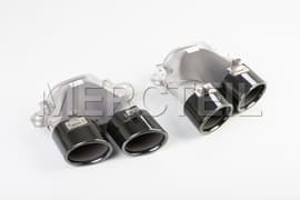 GLA45 AMG Black Exhaust Tips H247 Genuine Mercedes AMG (part number: A2474901303)
