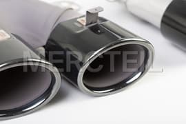 GLA45 AMG Black Exhaust Tips H247 Genuine Mercedes AMG (part number: A2478853606)