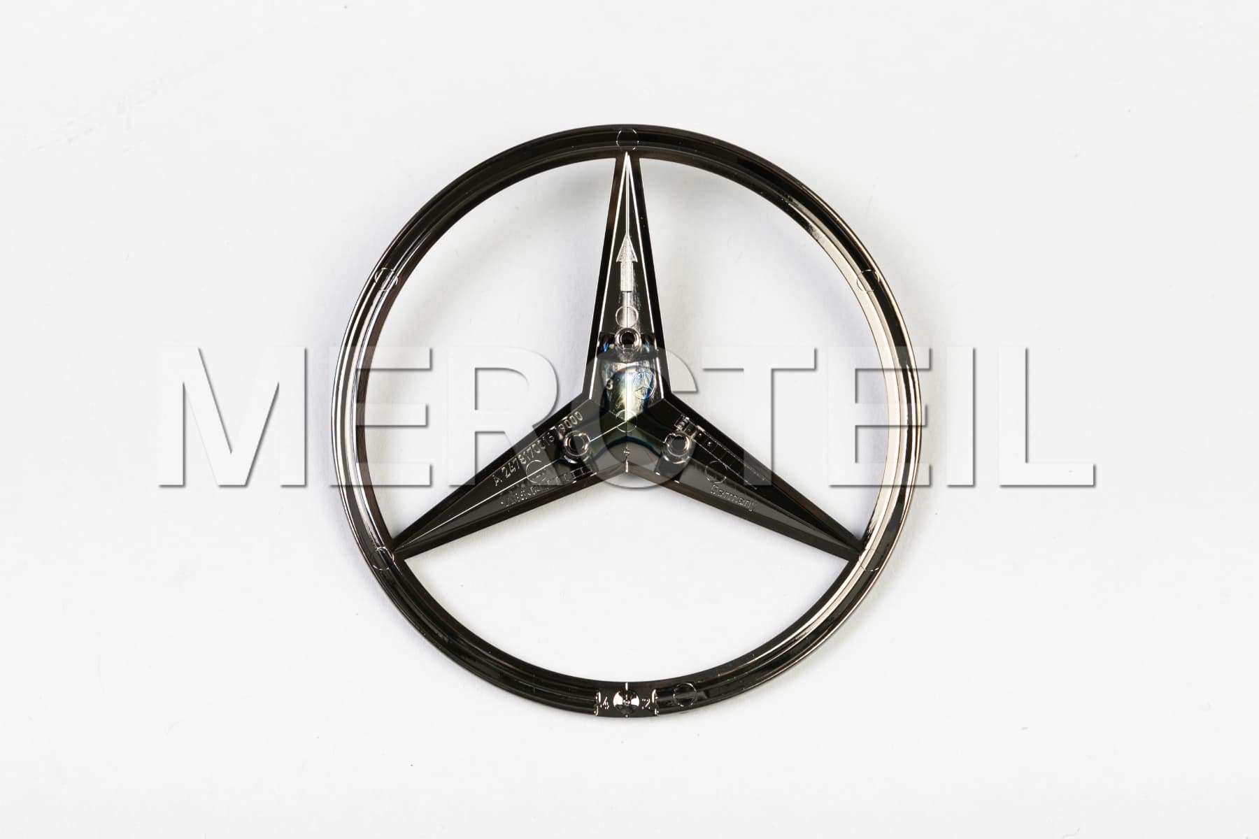 GLB-Class Trunk Star Badge - Black Night Package X247 Genuine Mercedes-AMG (Part number: A2478179000)