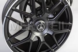 21 Inch Set Of Black AMG Forged GLC63 Wheels W253, Coupe C253 Part Number A25340141007X71, 2534014100 7X71.