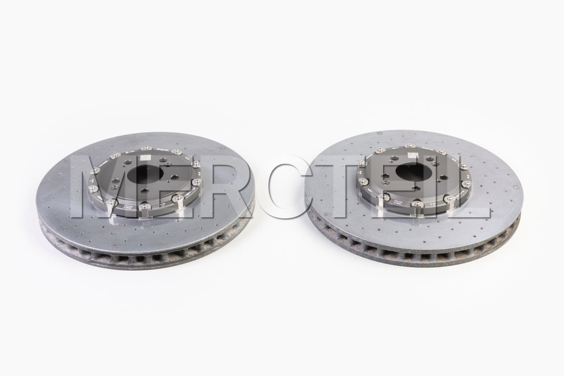 GLC63 AMG Front Brake Disc Set Ceramic Braking System C253/X253 Genuine Mercedes-AMG A2314211512, A2314211612