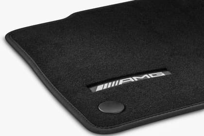 4-Piece Black Velour Car Floor Mats For Mercedes AMG GLC – Waterproof Heavy-Duty Liners