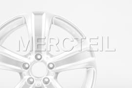 GLC-Klasse Alufelgen Satz 5 Speichen Silber R18 253 Original Mercedes-Benz (Teilenummer: A25340121007X45)