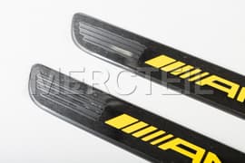 GLC Class Exchangeable AMG Covers for Illuminated Door Sills Genuine Mercedes AMG (part number: A2056862300)