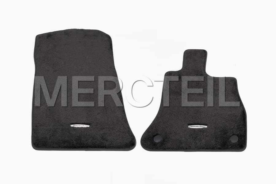 GLC Exclusive Velour Front Floor Mats High Pile Black LHD/RHD C254/X254 Genuine Mercedes Benz preview 0