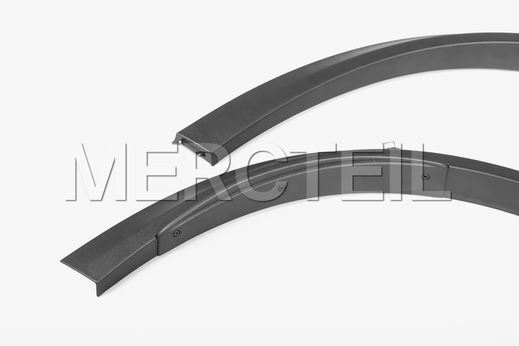 thumbnail image 2 of Flexible Fender Flare Arches 2 Pair Silver Lip Wide Body Kit For Mercedes Benz 2 of 5