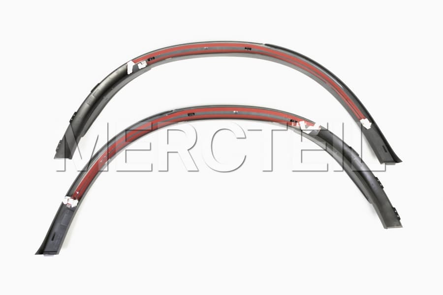 thumbnail image 2 of Flexible Fender Flare Arches 2 Pair Silver Lip Wide Body Kit For Mercedes Benz 2 of 5