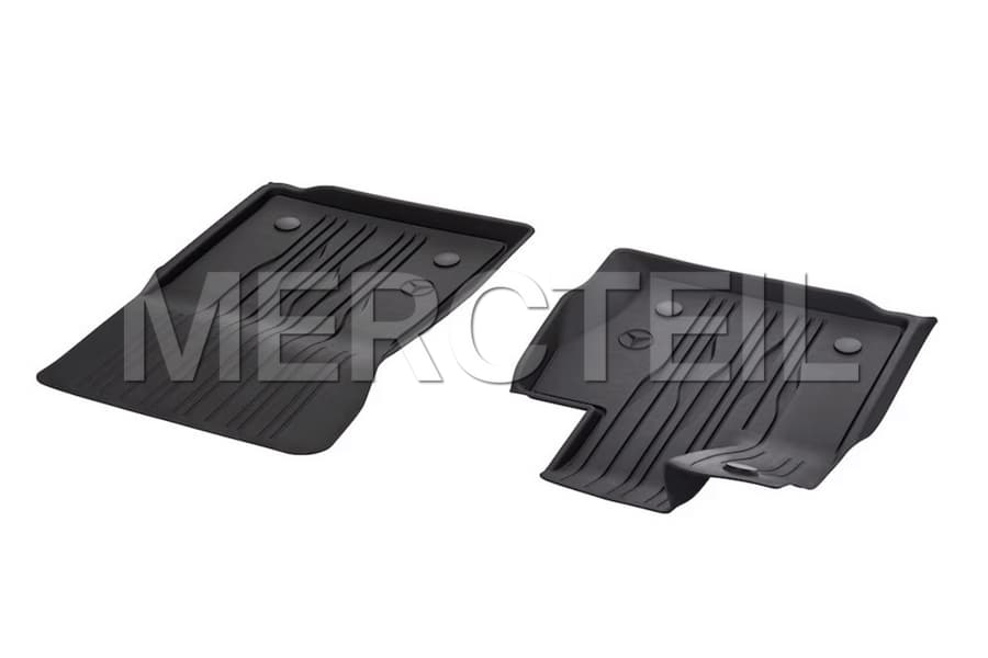 GLC Front Rubber Floor Mats Dynamic Lines LHD C254/X254 Genuine Mercedes Benz preview 0