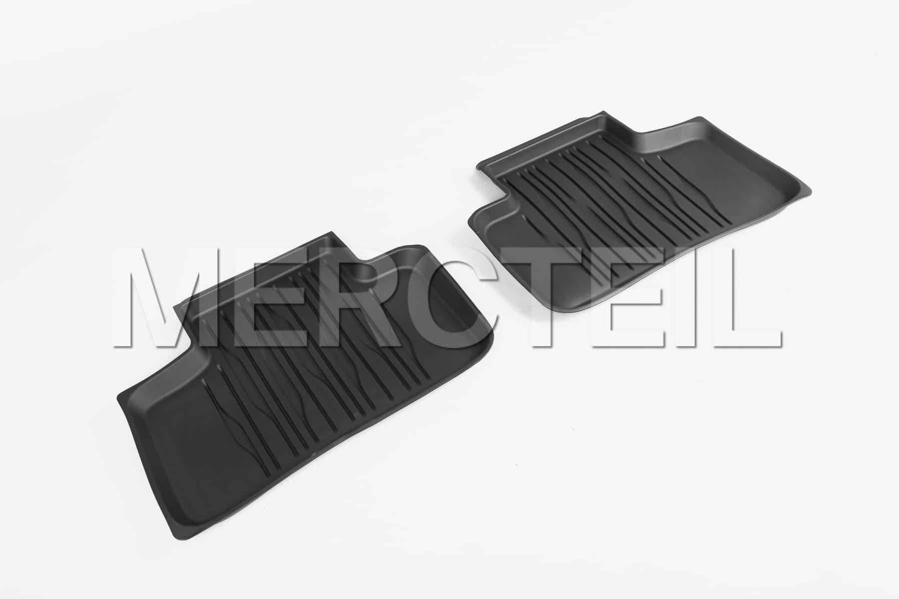 GLC Rubber Floor Mats Rear Dynamic Lines C254/X254 Genuine Mercedes-Benz A25468014049051