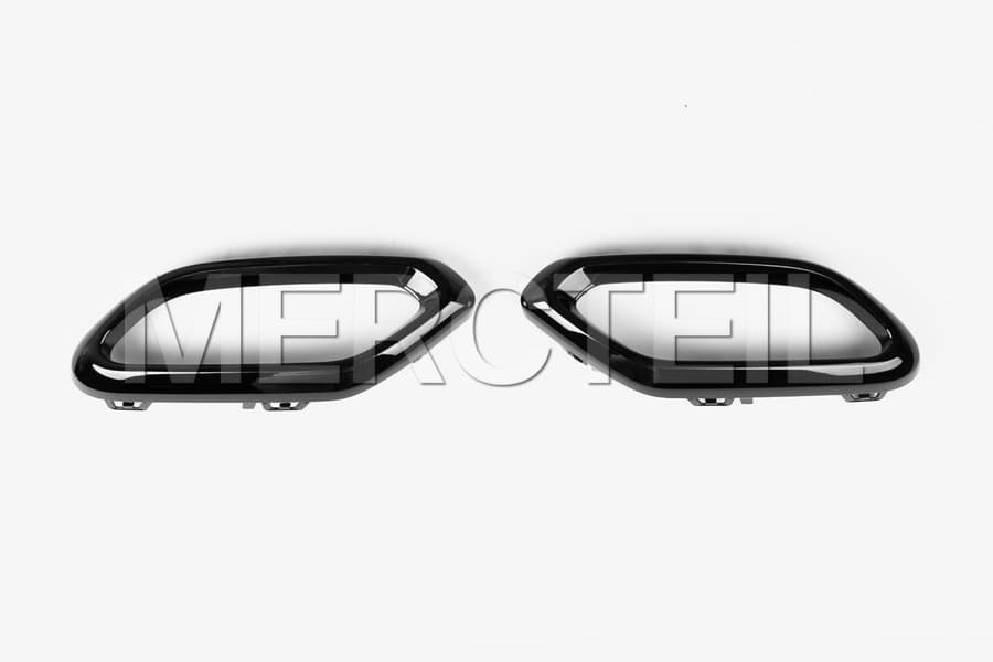 GLC SUV / GLC Coupe Exhaust Tips Night Package Glossy Black C/X254 Genuine Mercedes Benz preview 0