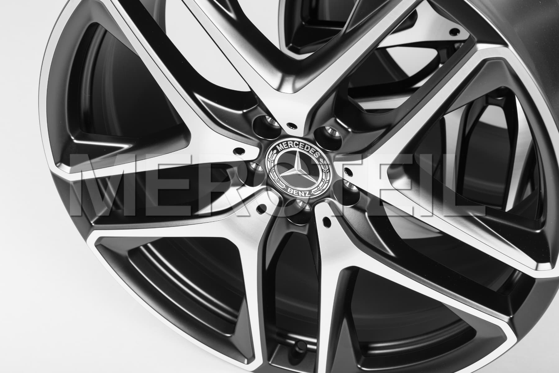 GLE63 AMG 5 Double Spoke Alloy Wheels 21 Inch Genuine Mercedes AMG (part number: A16740143007X36)