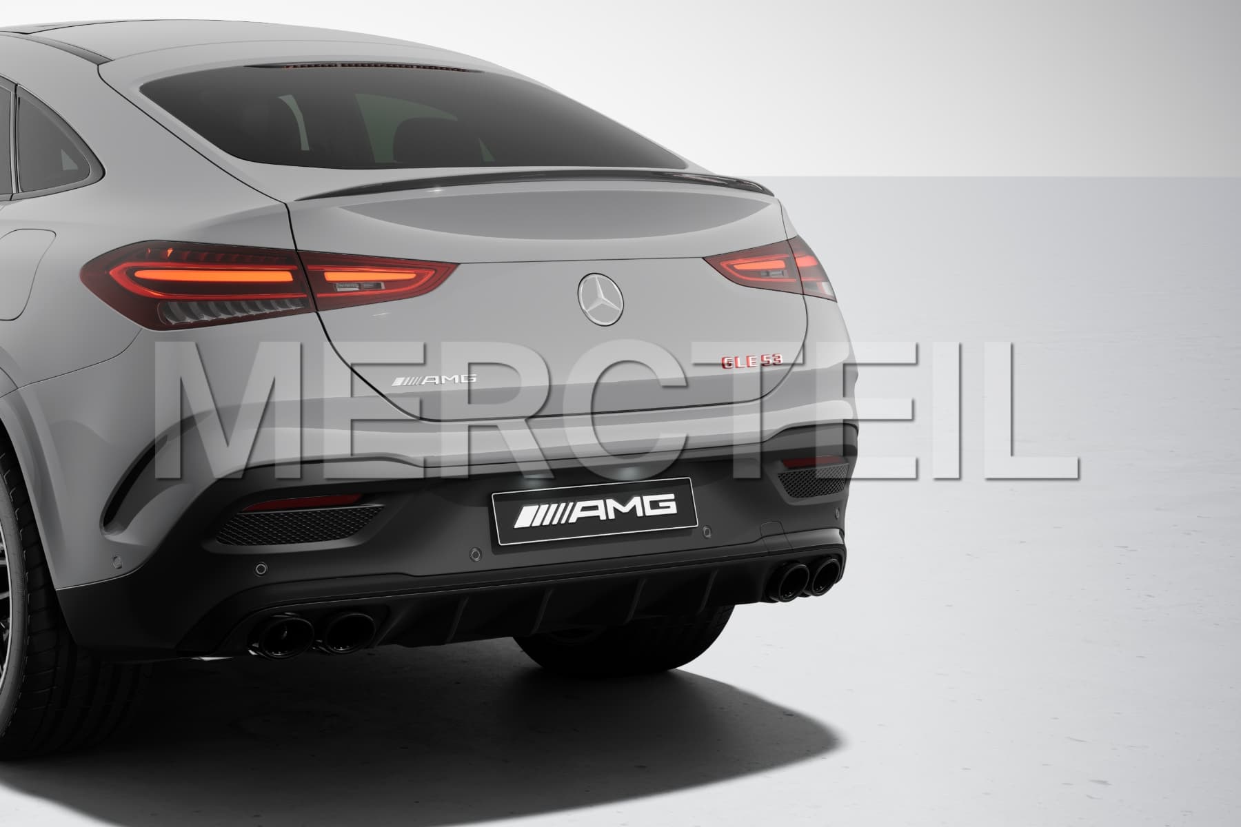 GLE53 AMG Coupé Facelift Emblem mit rotem Hintergrund C167 Original Mercedes-AMG A1678173601