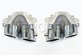 GLE 53 AMG SUV Chrome Exhaust Tips Genuine Mercedes AMG (part number A1674908803)