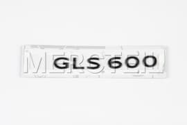 GLS600 Schriftzug-Logo Night Series Schwarz Dunkelchrom Klebeetikett X167 Original Mercedes-Benz A1678172301