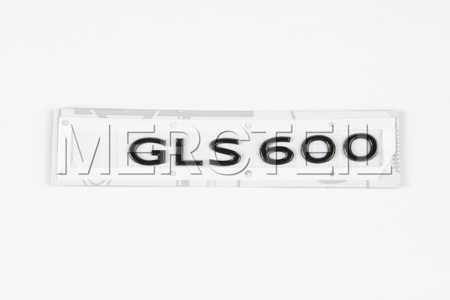 GLS600 Lettering Logo Night Series Black Dark Chrome Adhesive Label X167 Genuine Mercedes Benz preview 0
