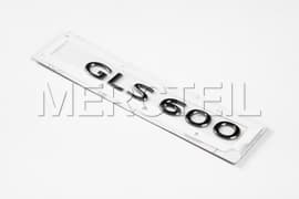 GLS600 Lettering Logo Night Series Black Dark Chrome Adhesive Label X167 Genuine Mercedes-Benz A1678172301