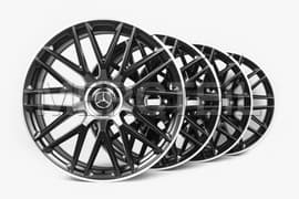 GLS 63 AMG 23 Inch Black Forged Rims Genuine Mercedes AMG (part number: 	
A16740185007X71)