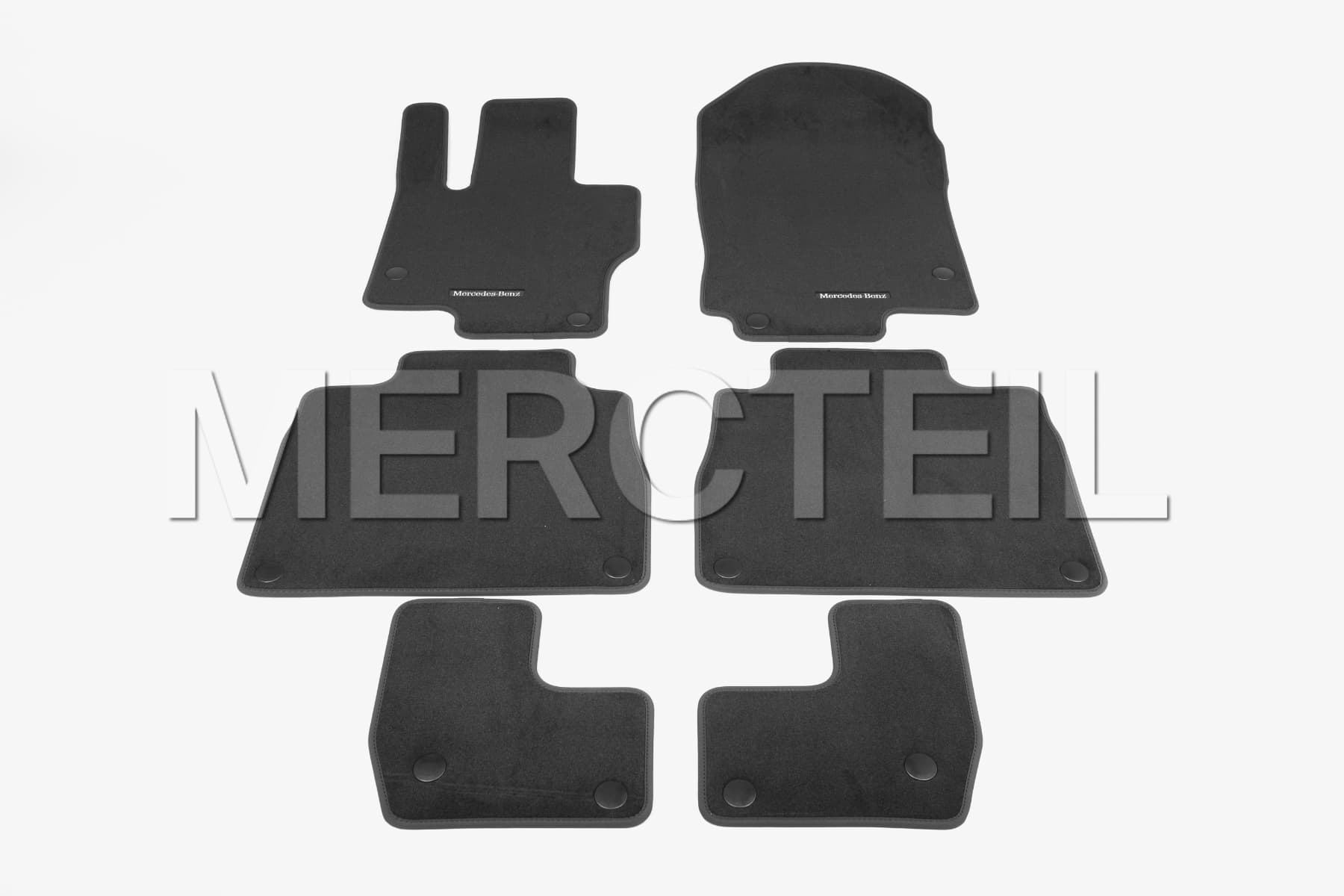 GLS Class Floor Velour Mats Set Black LHD/RHD X167 Genuine Mercedes-Benz A16768075109J74/A16768079109J74