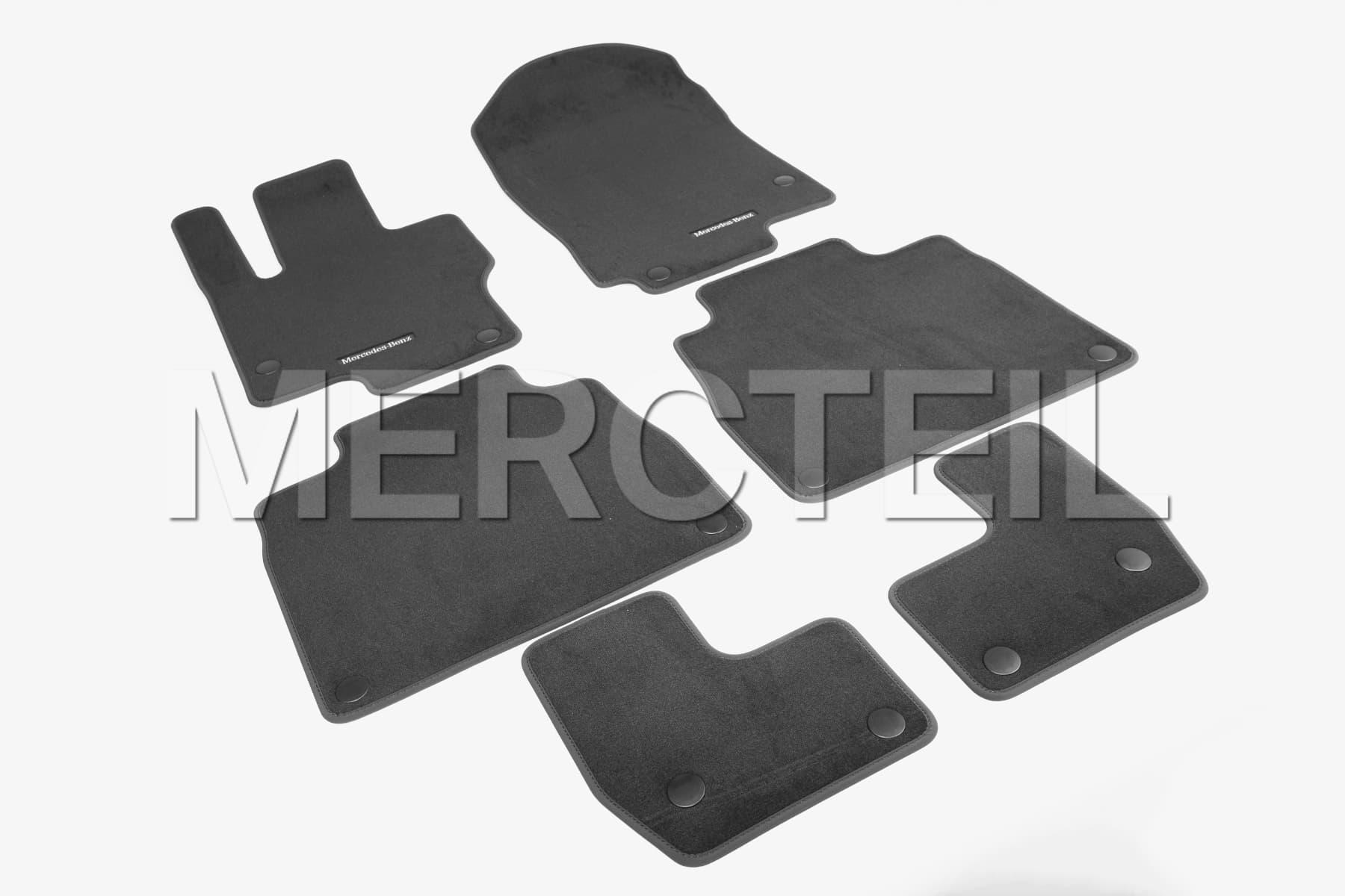 GLS Class Floor Velour Mats Set Black LHD/RHD X167 Genuine Mercedes-Benz A16768075109J74/A16768079109J74