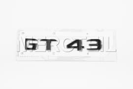 GT 43 AMG Black Model Logo Decal X290 Genuine Mercedes AMG (part number: A2908173900)