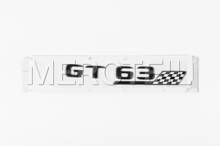 GT63 PRO Black Chequered Flag Model Badge C192 Genuine Mercedes AMG preview 0