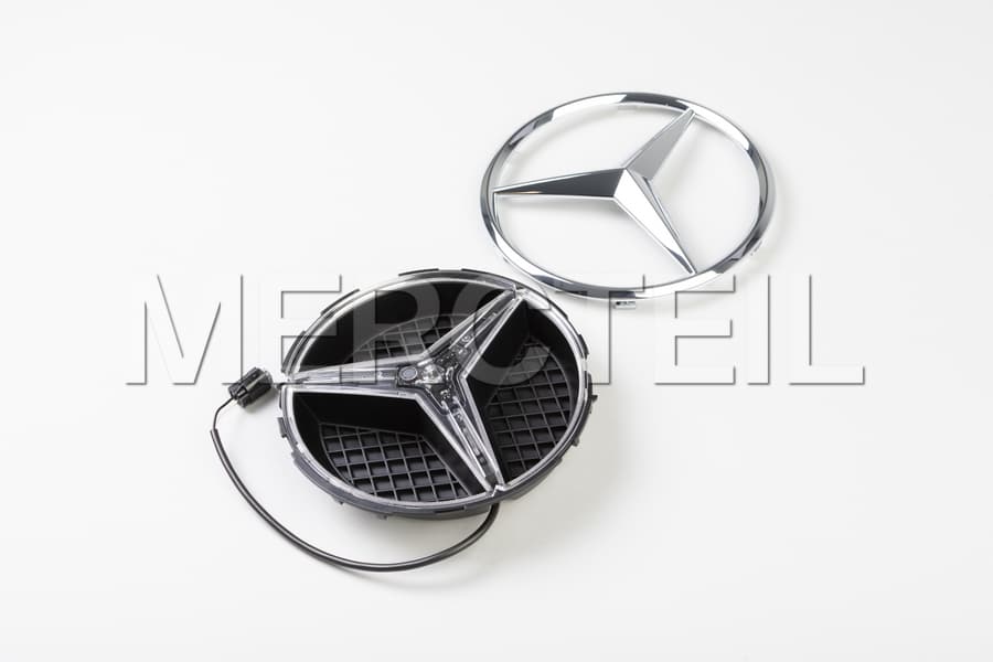 Genuine Mercedes-Benz Silver - Chrome Radiator Grille Star emblem – Mercedes  Genuine Parts