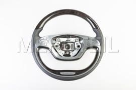 Leather Black Steering Wheel With Poplar Trims for S-Class (part number: 	
A00246015039E38)
