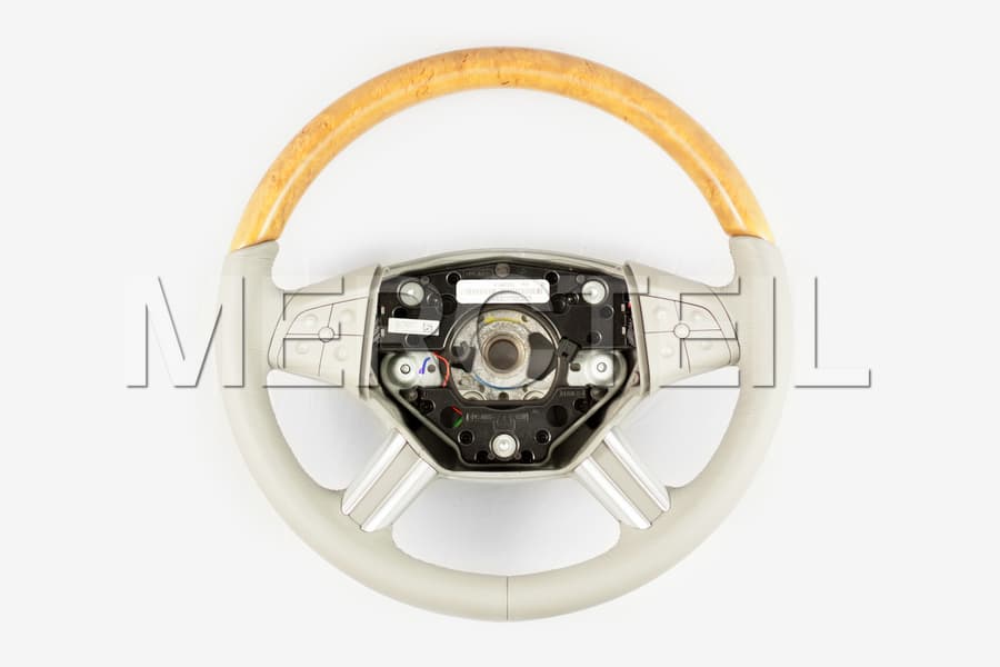 Leather Grey Steering Wheel With Poplar Designo Brown Trims for GL-Class preview 0