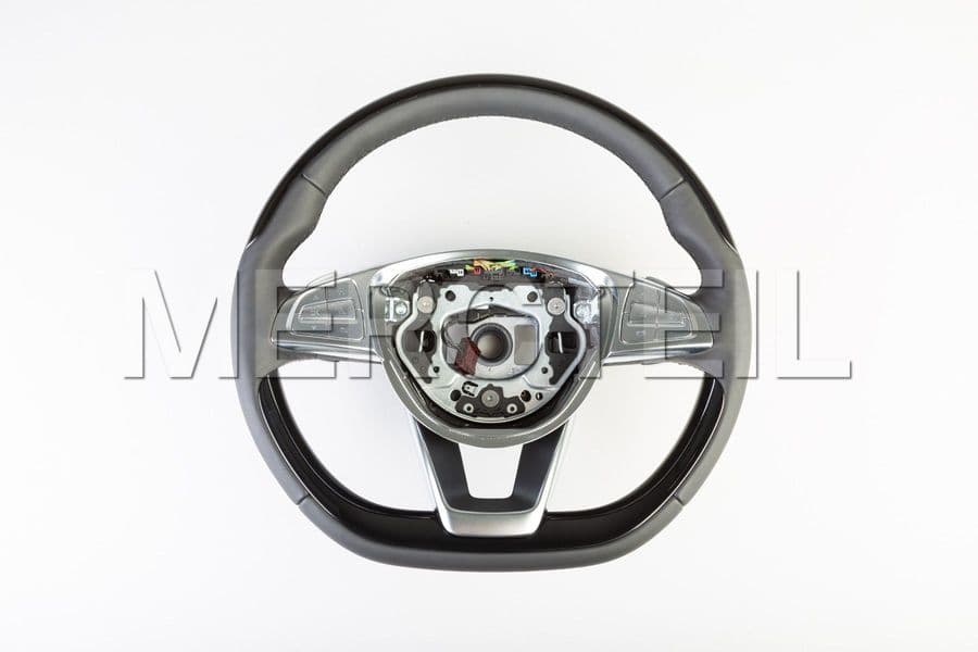 Leather Steering Wheel With Piano Black Trims for S-Class & Coupe preview 0