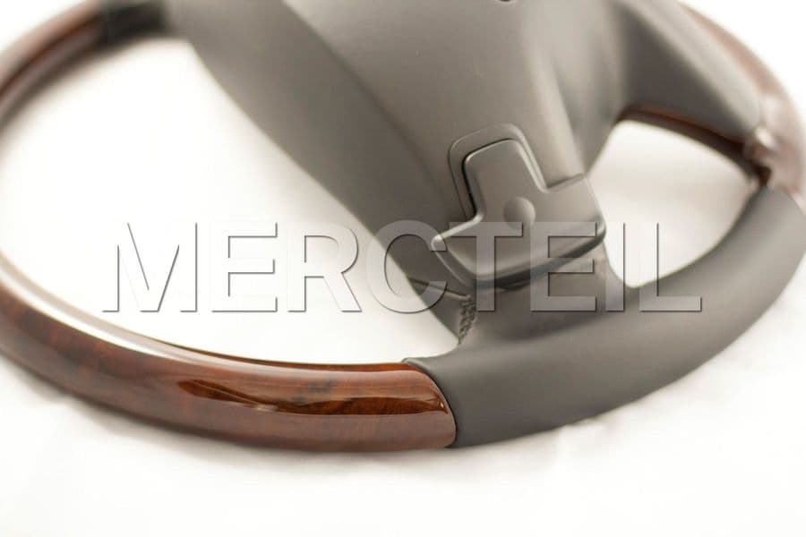 Leather Steering Wheel With Walnut Veneer for S-Class & CL-Class preview 0